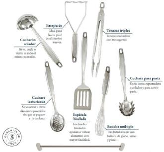 JUEGO DE ÚTILES DE COCINA 8 PIEZAS